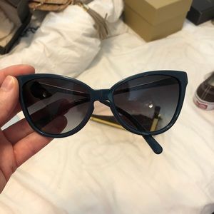 Blue Tory Burch Foldable Sunglasses
